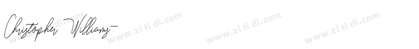 Christopher Williams字体转换